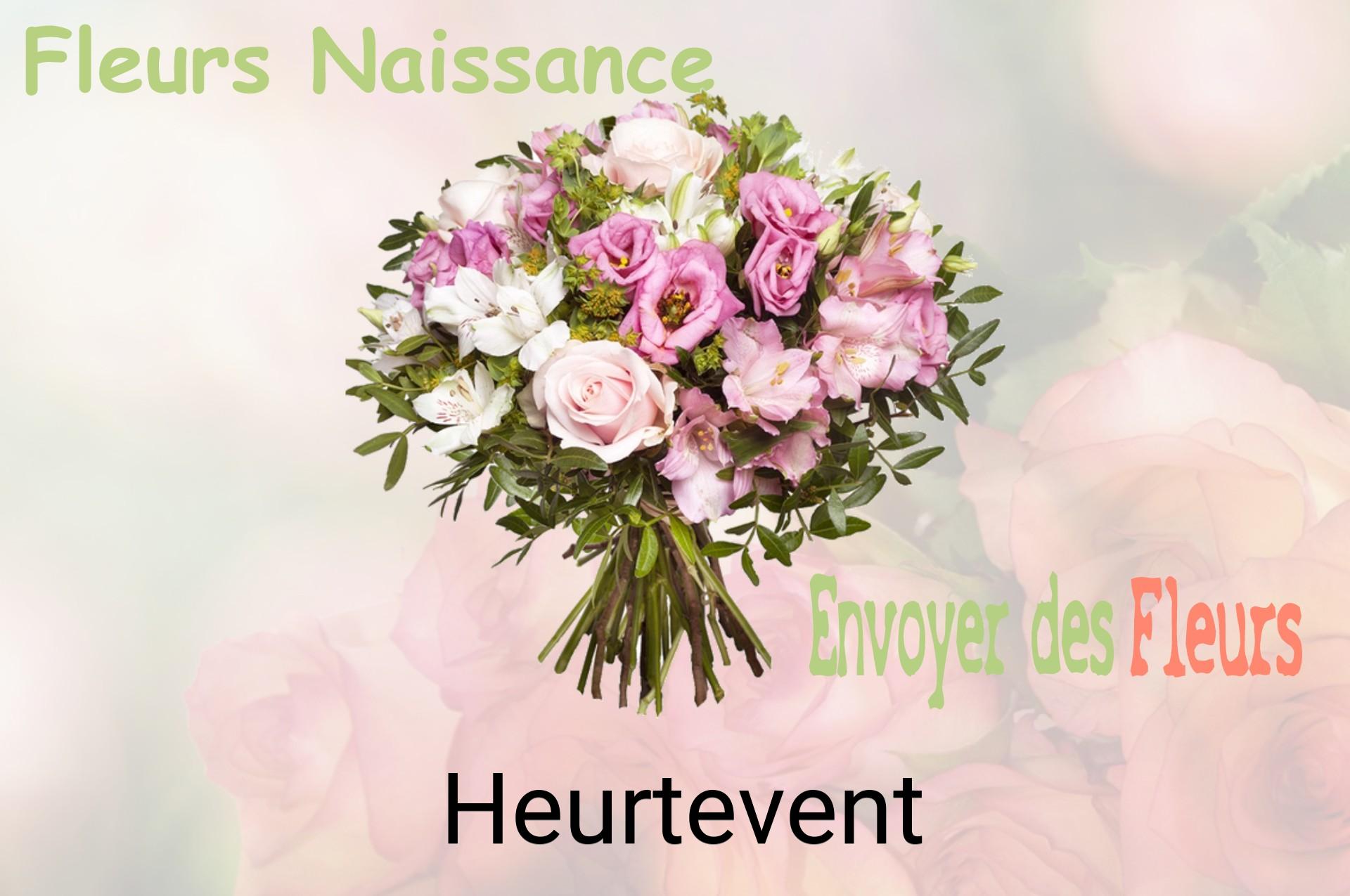 Bouquet de fleurs de naissance livré à Heurtevent